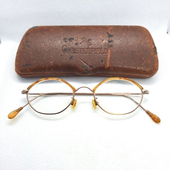 Chesterfield Prescription Glasses Frames & Case - Picture 1 of 9
